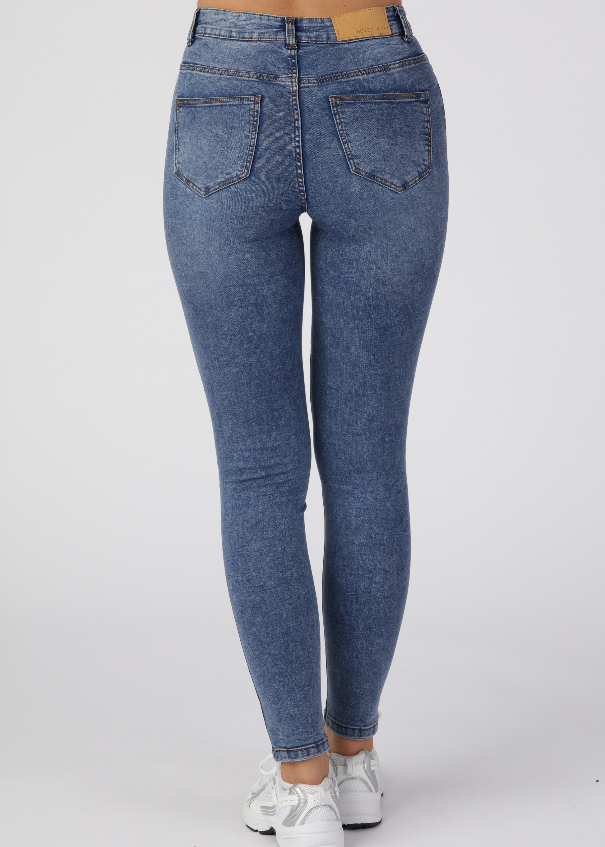 Callie Skinny Jeans - Washed Medium Blue - for kvinde - NOISY MAY - Jeans
